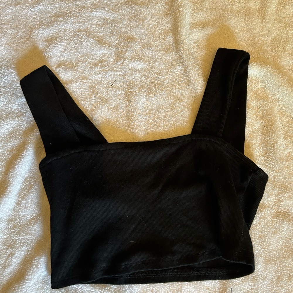 Black Women's Crop Top